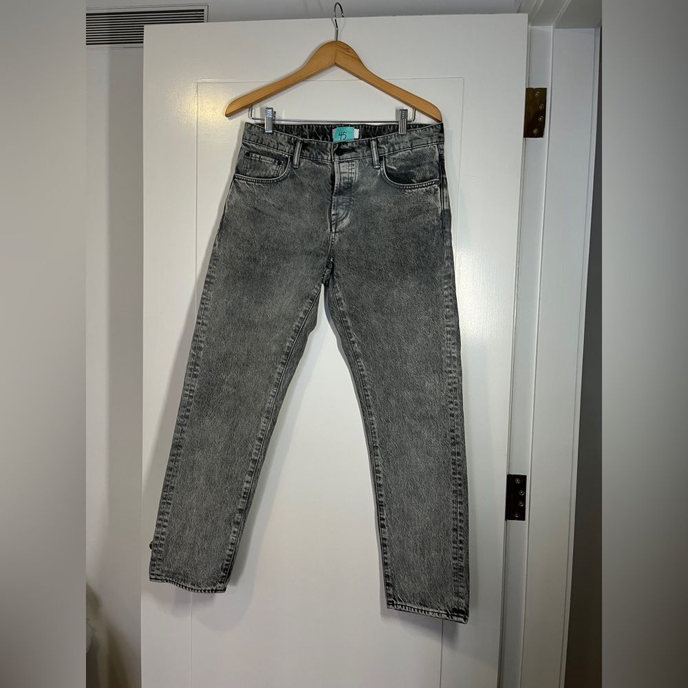 Moussy Charcoal Slim Straight Jeans